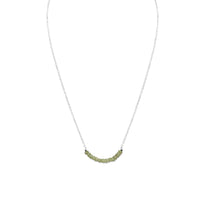 Thumbnail for Faceted Peridot Bead Necklace - August Birthstone